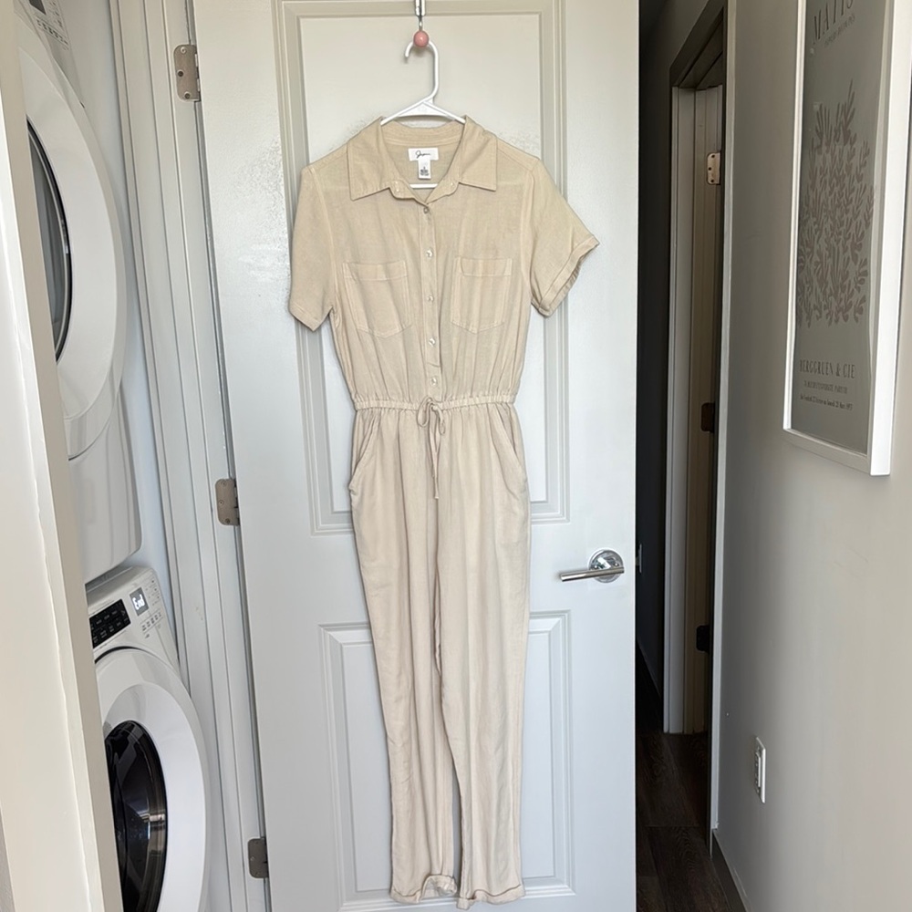 Women's Cream Jumpsuit